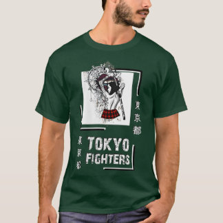 Samurai-krigare Japan Tokyo stil-kläder T Shirt