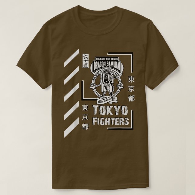 Samurai-krigare Japan Tokyo stil-klädespnoj G T Shirt (Design framsida)