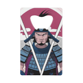 Samurai-krigare Kreditkort Flasköppnare