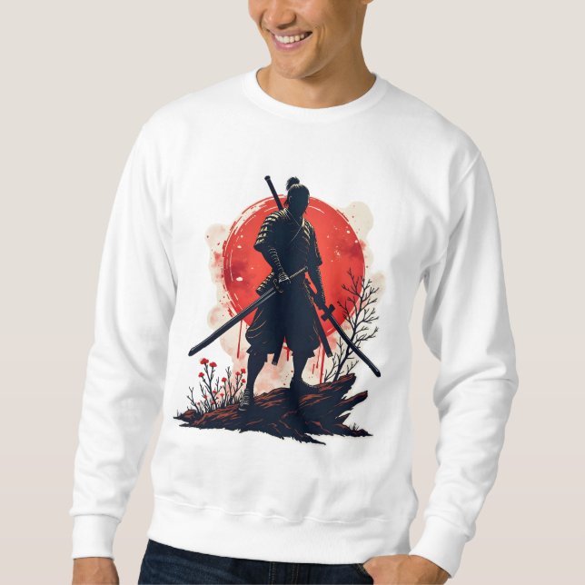 Samurai Lång Ärmad Tröja (Framsida)