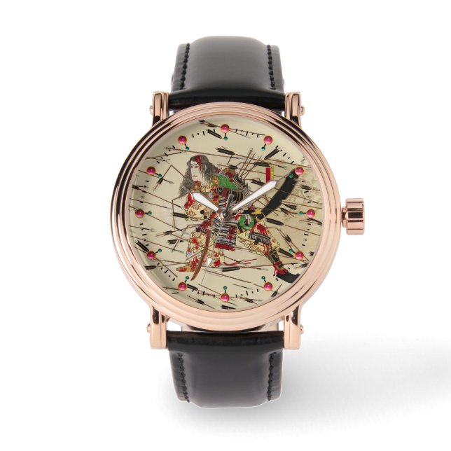 SAMURAI MASATSURA KÄMPAR I HÖGRE JORD ARMBANDSUR (Framsida)