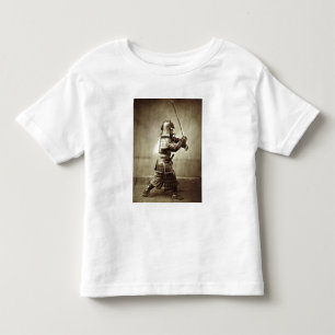 Samurai med det lyftta svärd, c.1860 tee