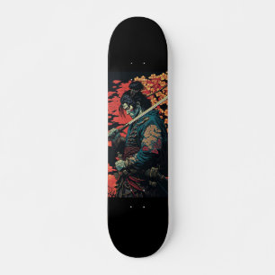 Samurai med svärd mini skateboard bräda 18,5 cm
