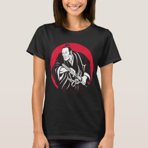 Samurai Medieval Japanskt krigare Shogun militärt T Shirt