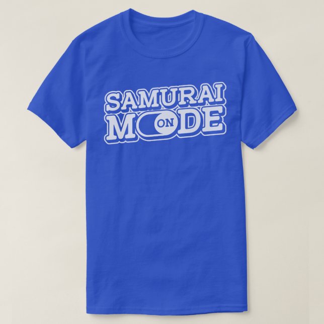 Samurai Mode på Sword Art Japansk Fighter Warrio T Shirt (Design framsida)