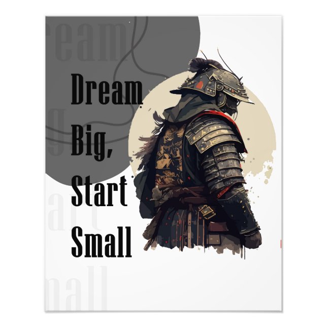 Samurai-motiverande poster (Framsidan)