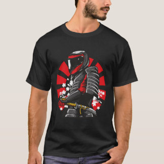 Samurai motorcyclist t shirt