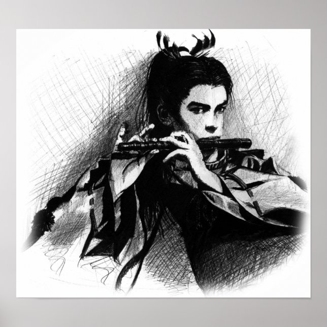 samurai musiker poster (Framsidan)