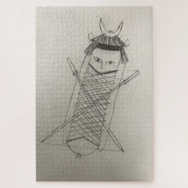 Samurai ninja hotdog pussel