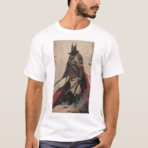 Samurai Ninja Mörk Knight Pozed with Katana T-Shi T Shirt