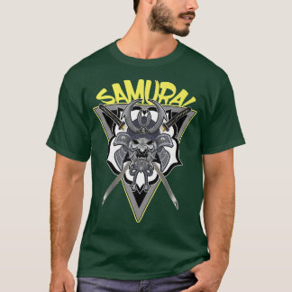 Samurai Ninja Warrior Helmet med Katana (2) T Shirt