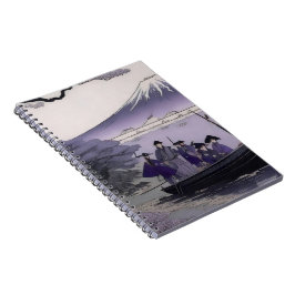 Samurai Notebook Mount Fuji Japanese Art Anteckningsbok