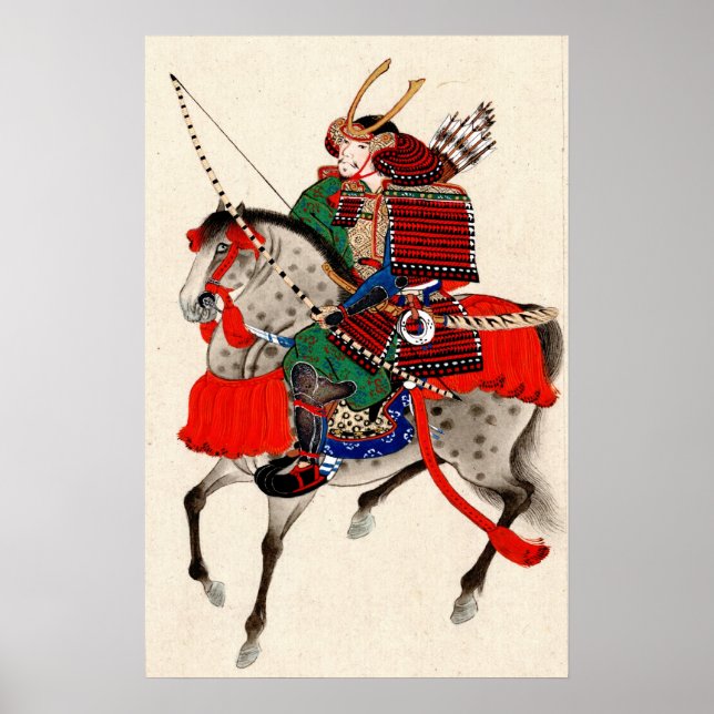 Samurai on Horseback 1878 Poster (Framsidan)