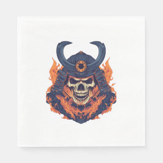 Samurai Oni Skull Pappersservett