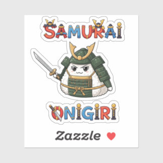 Samurai Onigiri Sticker Klistermärken