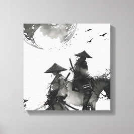 Samurai-övertäckt canvas