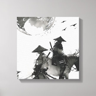 Samurai-övertäckt canvas