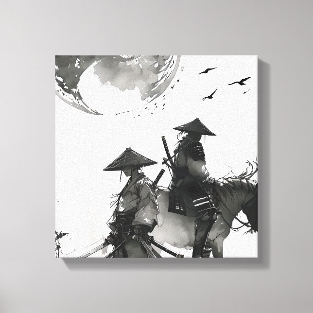 Samurai-övertäckt canvas (Framsida)