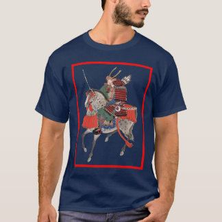 samurai på hästbaksida t-shirt