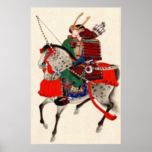 Samurai på hästryggen 1878 poster