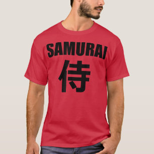 SAMURAI på japanska Kanji Writing T Shirt