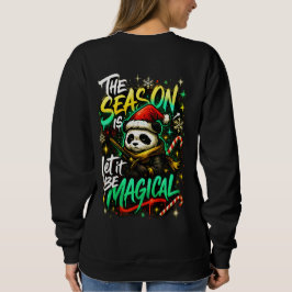 Samurai Panda Girls' Magical christmas Street styl T Shirt