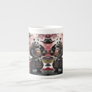 Samurai Panda i det traditionella kinesiska landsk Benporslin Mugg