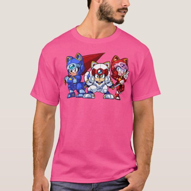 Samurai Pizza Cats Trio T Shirt (Framsida)