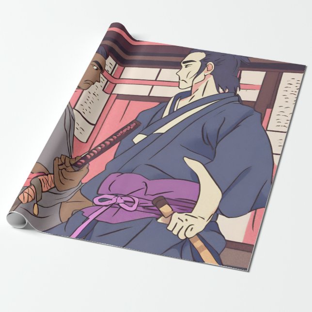 samurai presentpapper (Utrullad)