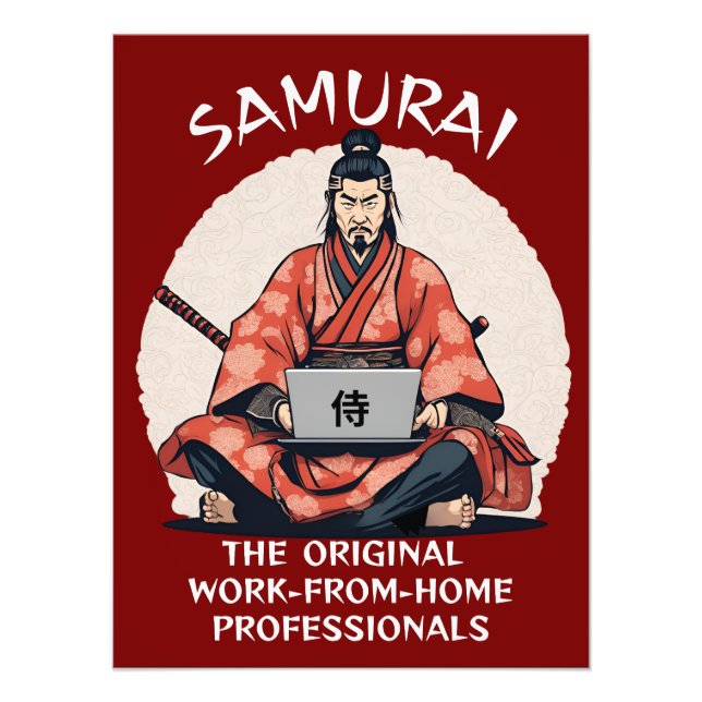 Samurai: Professionellerna Original Work-from-Home Fototryck (Framsidan)