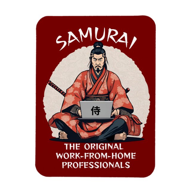 Samurai: Professionellerna Original Work-from-Home Magnet (Vertikal)