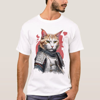 Samurai Punk Cat T Shirt