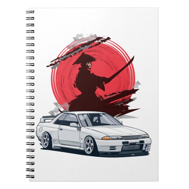 Samurai R32 Japansk bil Anteckningsbok (Framsidan)