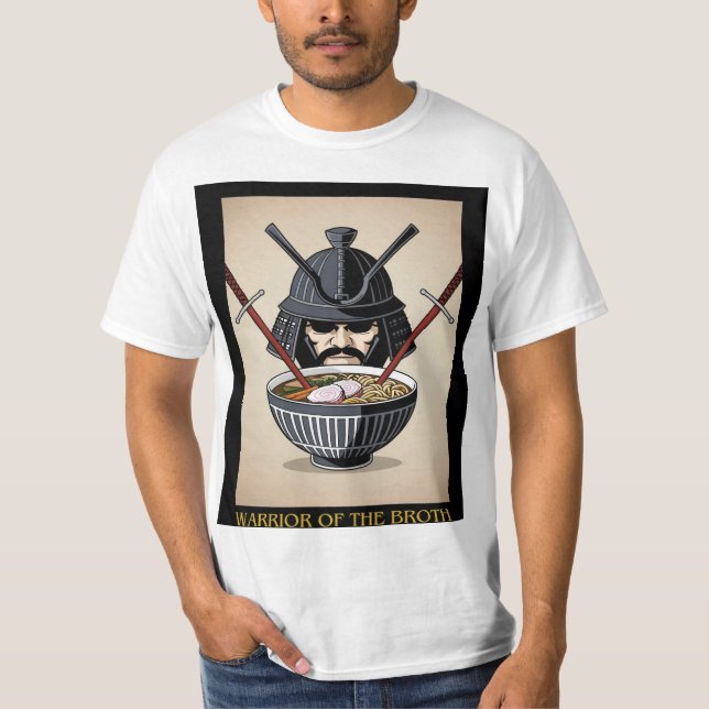 Samurai Ramen T-Shirt - Warrior of the BrotT-Shirt (Framsida)