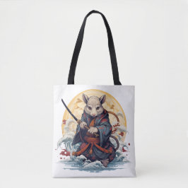 Samurai Rat Dam Totebags Tygkasse