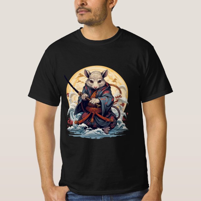 Samurai Rat Men's T-Shirts (Framsida)