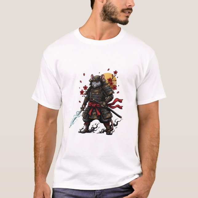 Samurai Rat Men's T-Shirts (Framsida)