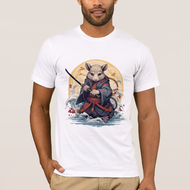 Samurai Rat Men's T-Shirts (Framsida)