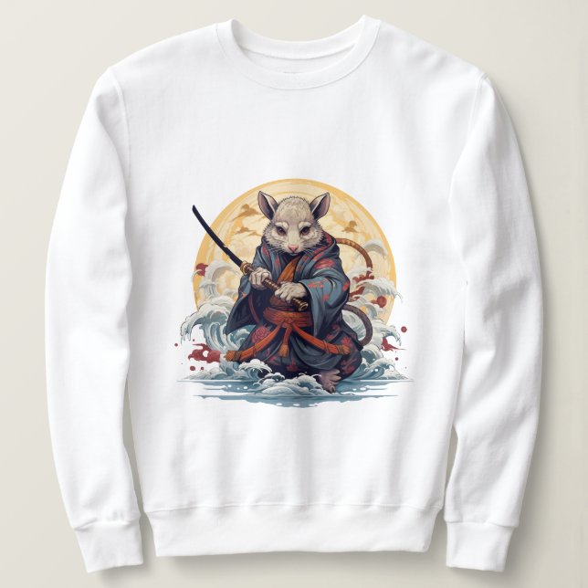 Samurai Rat Women's Hoodies & Sweatshirts T Shirt (Design framsida)