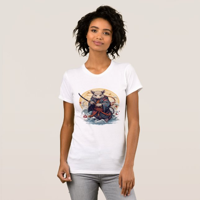 Samurai Rat Women's T-Shirts (Hel framsida)
