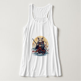 Samurai Rat Women's Tank Tops Linne Med Racerback