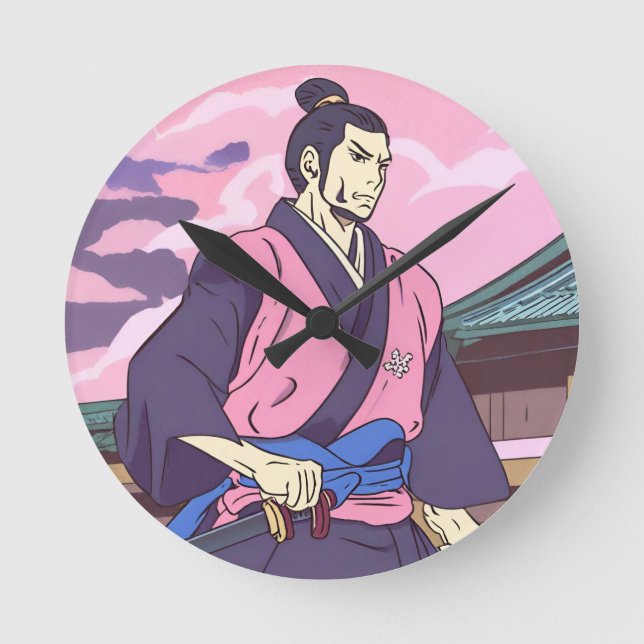 samurai rund klocka (Framsida)