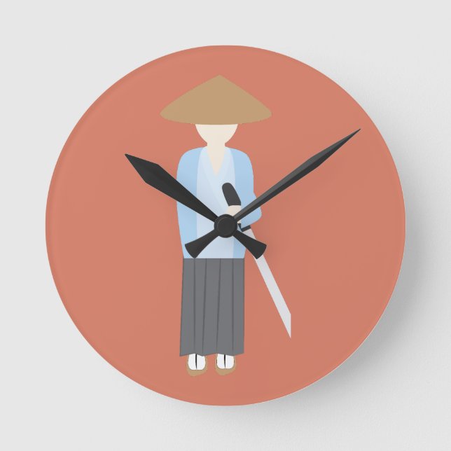 Samurai Rund Klocka (Framsida)