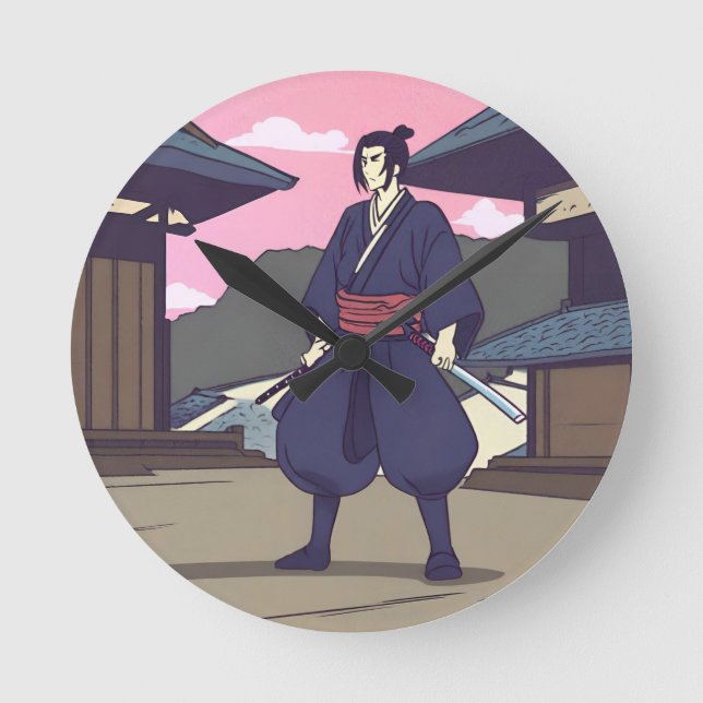 samurai rund klocka (Framsida)