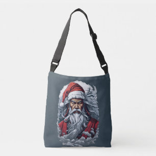 Samurai Santa Warrior jul Art Gift Axelväska
