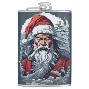 Samurai Santa Warrior jul Art Gift Fickplunta