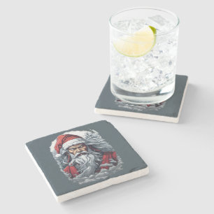Samurai Santa Warrior jul Art Gift Stenunderlägg
