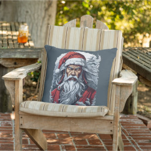 Samurai Santa Warrior jul Kudde