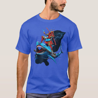 Samurai Shark Funny pun T Shirt