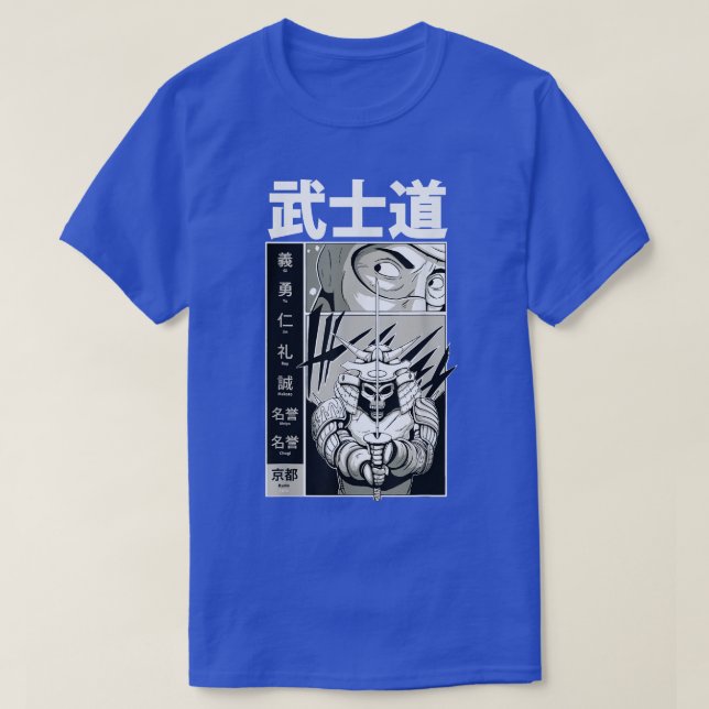Samurai Shirt Sword Fighter Japanese Martial Arts  T (Design framsida)